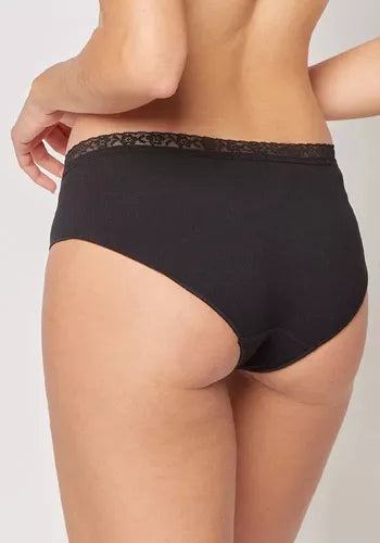 PANTALETA INTIME SEAMLESS ELASTICADA Y ENCAJE - MAWI