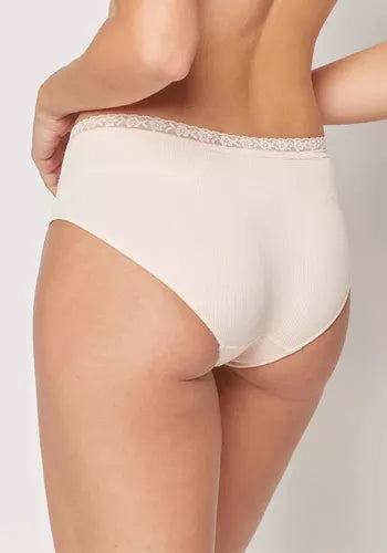 PANTALETA INTIME SEAMLESS ELASTICADA Y ENCAJE - MAWI