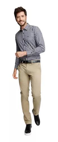 PANTALON FEROUCH TWILL WITHOUT PLEATS SLIM - MAWI