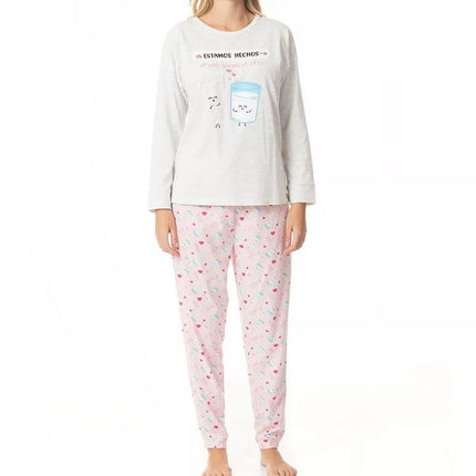 PIJAMA LADY GENNY COTTON ESTAMPADO - MAWI