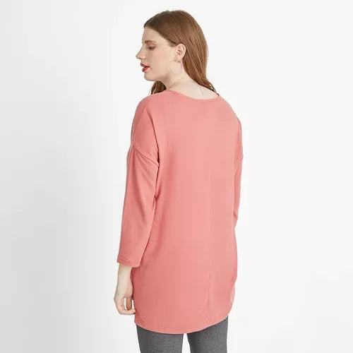 POLERA CURVI HIGH & LOW CON ESTAMPADO - MAWI