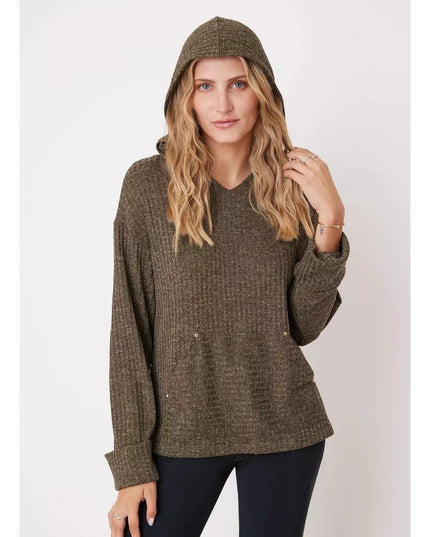 POLERA GIVE CANGURU CAPUCHA PUÑOS - MAWI