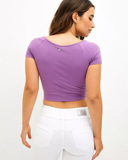 POLERA J.J.O CROP AMARRAS CUTOUT - MAWI