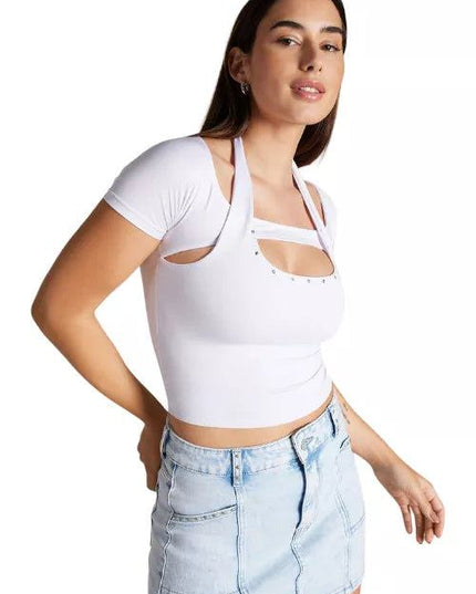 POLERA J.J.O CUT OUT MANGA CORTA - MAWI