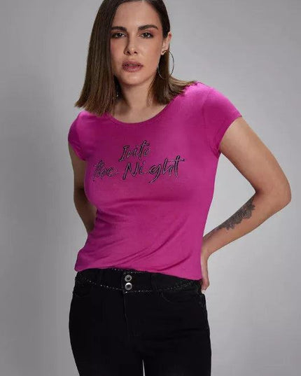 POLERA J.J.O HOLGADA GRAFICA BRILLOS Y CADE - MAWI