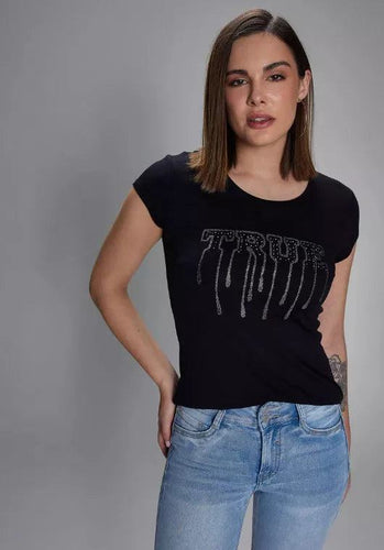 Polera J.J.O Holgada Grafica Brillos Y Cade MAWI.CL