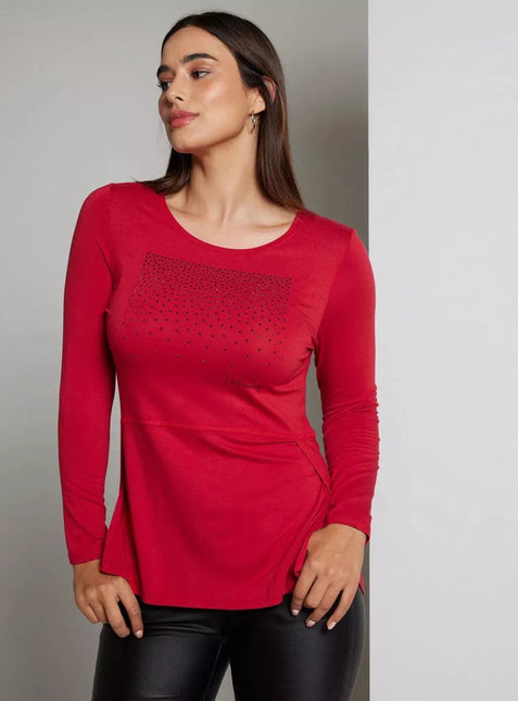 POLERA J.J.O MANGA LARGA CORTES Y GRAFICA BR - MAWI