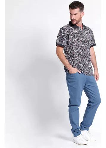POLERA KOTTING PIQUE ESTAMPADA REGULAR FIT - MAWI