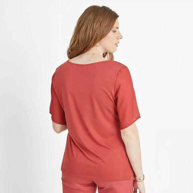 POLERA LORENZO DI PONTI 3/4 FABRIC ESTAMPADO - MAWI