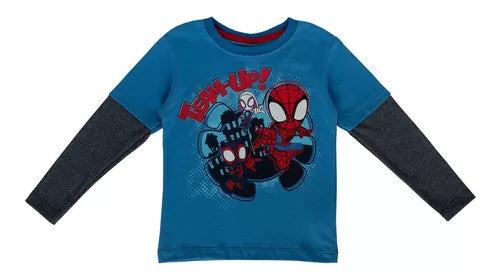 POLERA MARVEL ML DO TEAM UP SPIDERMAN - MAWI