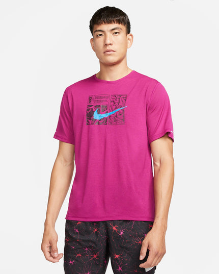 POLERA NIKE NK DF MILER SS TOP DYE - MAWI