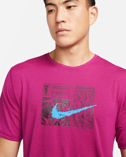 POLERA NIKE NK DF MILER SS TOP DYE - MAWI