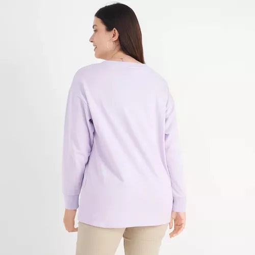 POLERON CURVI CON APLICACIÓN DE BORDADO - MAWI