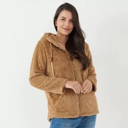 POLERON CURVI CON GORRO Y BOLSILLOS - MAWI