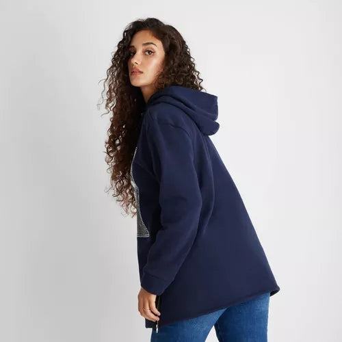 POLERON CURVI ESTAMP. STRASS CIERRE METALICO - MAWI