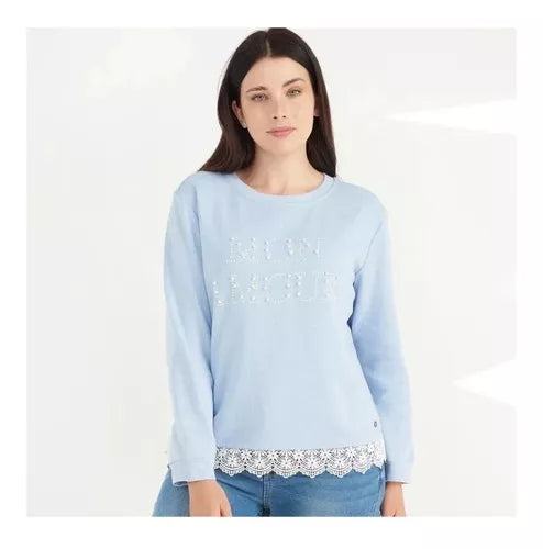 POLERON CURVI MACRAME Y PERLAS - MAWI