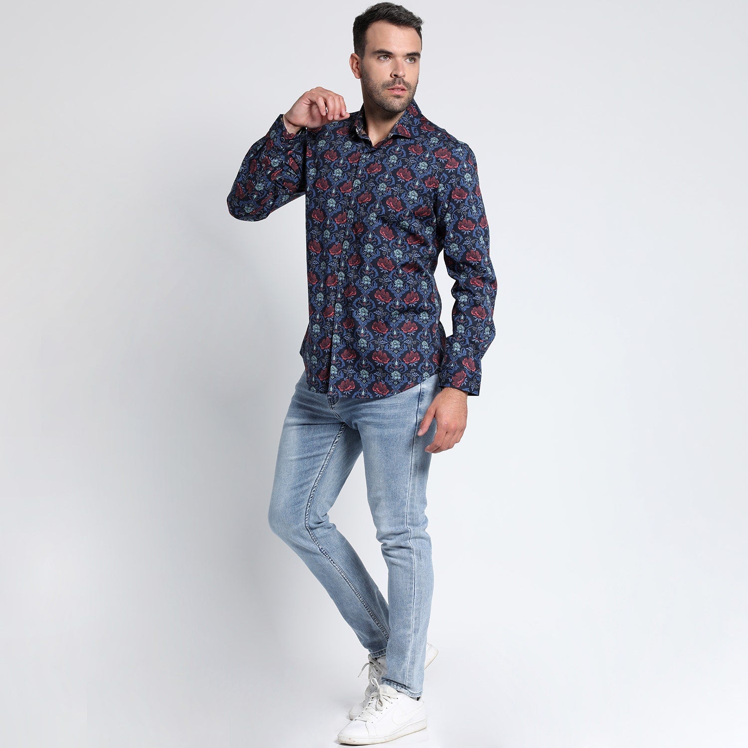 CAMISA POTROS SPANDEX ESTAMPADA – MAWI - Main Image