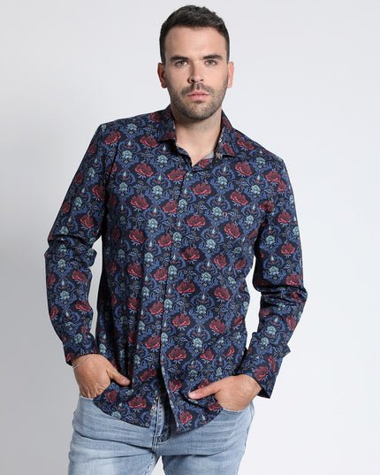 CAMISA POTROS SPANDEX ESTAMPADA