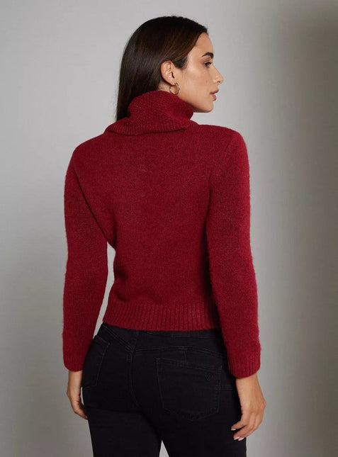 SWEATER J.J.O CUELLO TORTUGA Y TEXTURA LUREX - MAWI