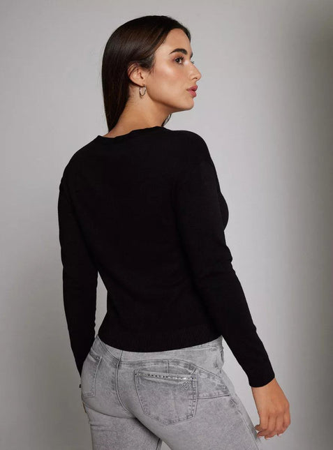 SWEATER J.J.O CUT OUT APLIC. TACHAS CUELLO - MAWI