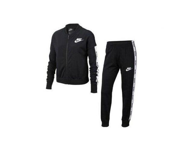 Buzo Deportivo Conjunto Nike Negro Con Linea Blanca Conjunto Nike